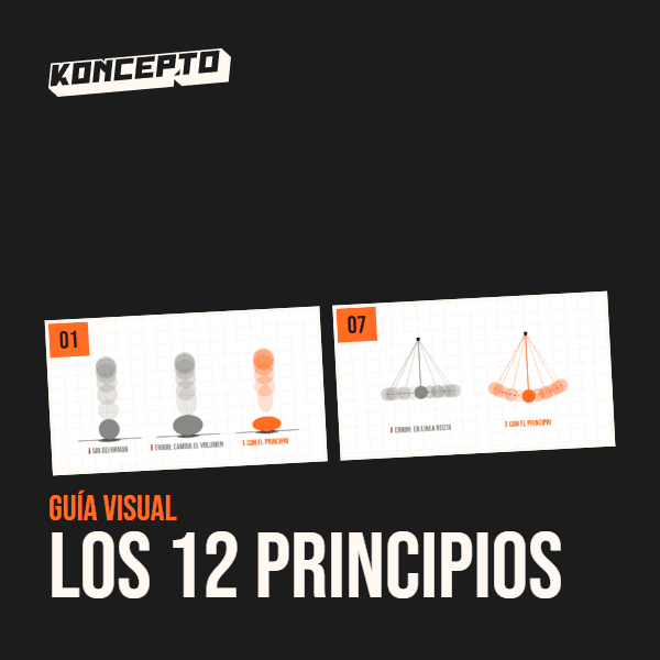 12 Principios de la Animación - Guía Visual