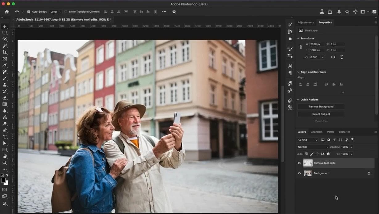 herramienta eliminar en photoshop - despues