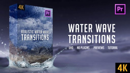 Realistic Water Wave Transitions | 4K