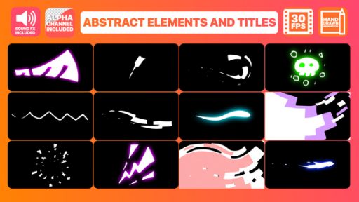 Abstract Elements And Titles | After Effects