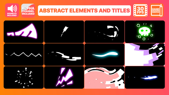 Abstract Elements And Titles | After Effects 1 Abstract Elements And Titles | After Effects
