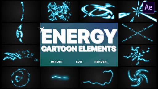 Cartoon Energy Elements | After Effects