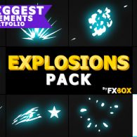 Cartoon Explosion Elements | After Effects