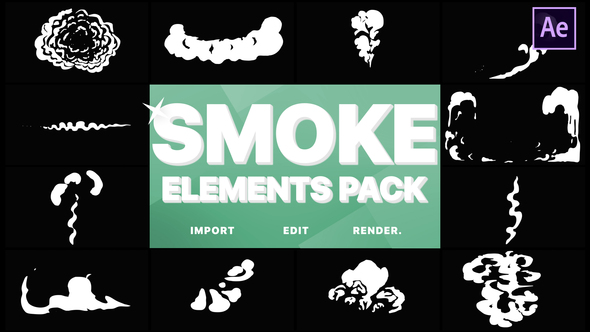 Cartoon Smoke Elements | After Effects 1 Cartoon Smoke Elements | After Effects