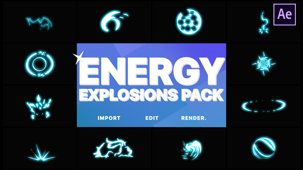 Energy Explosion Elements | After Effects 1 Energy Explosion Elements | After Effects
