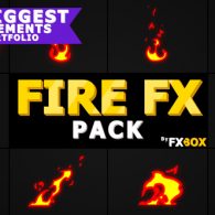 Cartoon Fire Elements | After Effects