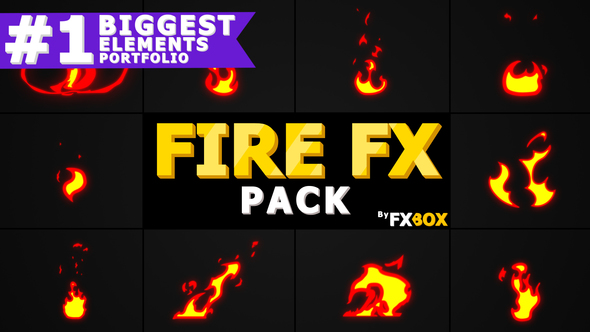 Cartoon Fire Elements | After Effects