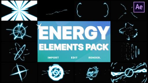 Cartoon Energy Elements Pack | After Effects