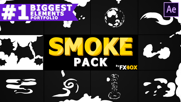 Cartoon SMOKE Elements And Transitions | After Effects