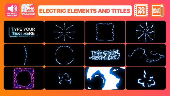 Electric Elements And Titles | After Effects 1 Electric Elements And Titles | After Effects