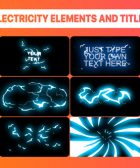 Electricity Elements And Titles | After Effects