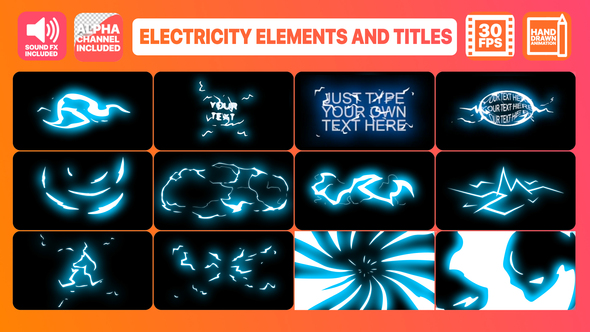 Electricity Elements And Titles | After Effects 1 Electricity Elements And Titles | After Effects