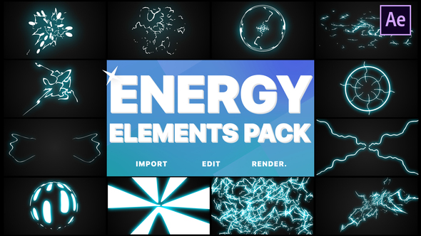 Energy Elements Pack | After Effects 1 Energy Elements Pack | After Effects