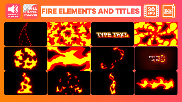 Fire Elements And Titles | After Effects 1 Fire Elements And Titles | After Effects