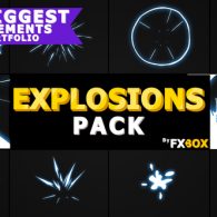 Hand Drawn Explosion Elements And Transitions | After Effects