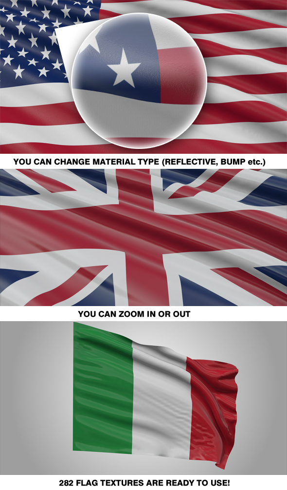 Elemento personalizado 3D Flag - 1