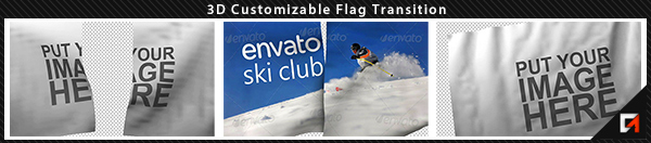 Transición de bandera personalizable 3D - 7