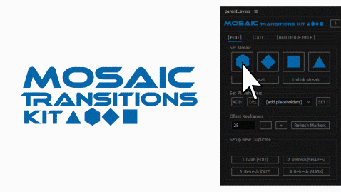 Kit de transiciones de mosaico - 45