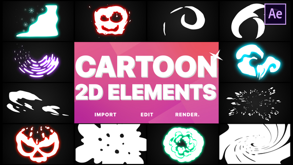 2D Cartoon Elements | After Effects 1 2D Cartoon Elements | After Effects