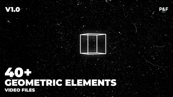 40+ Geometric Elements Pack (Project + Video Files)