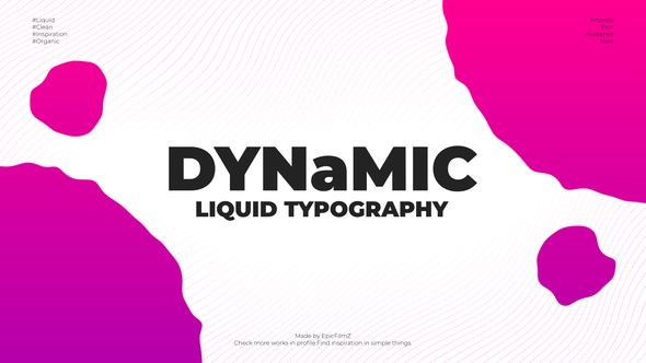 Dynamic Liquid Typography 1 Dynamic Liquid Typography