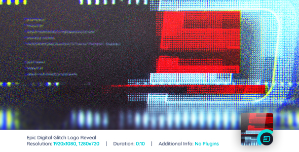 Epic Digital Glitch Logo Reveal 1 Epic Digital Glitch Logo Reveal