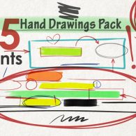 Hand Drawings Pack (485 elements) v2.0
