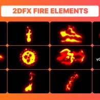 Hand Drawn Fire Elements Pack | After Effects