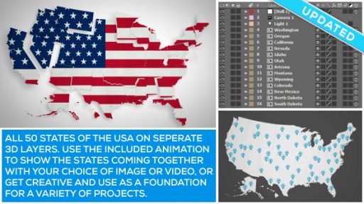 USA Map Kit