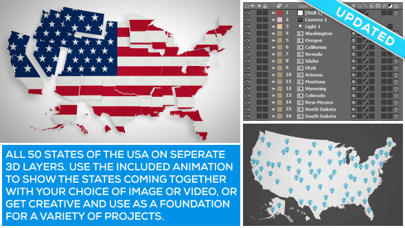 USA Map Kit 1 USA Map Kit