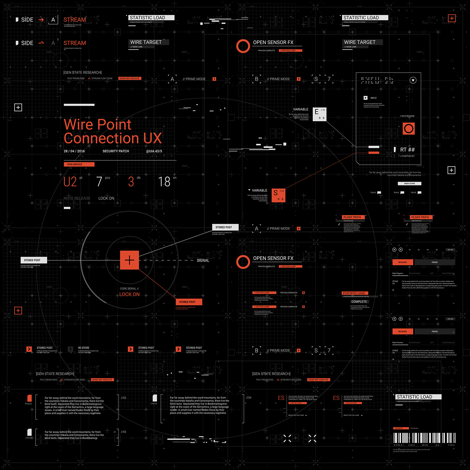 Paquete de gráficos tipográficos de HUD - 14