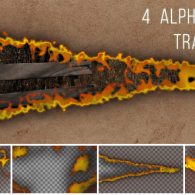 Burning with Fire Flame Transitions - 4 Pack
