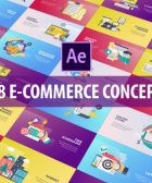 E-Commerce Concept - Flat Animation