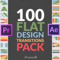 Flat Design Transitions Pack | Mogrt