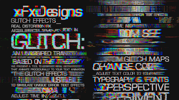 Glitch Text Effects Toolkit + 30 Title Animation Presets 1 Glitch Text Effects Toolkit + 30 Title Animation Presets