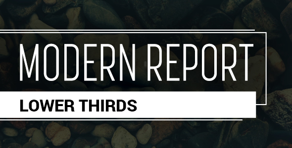 Modern Report Lower Thirds 1